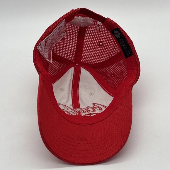 Coca Cola Strapback Cap Trucker Hat Adjustable Embroidered Mesh Company Issued - Picture 8 of 10